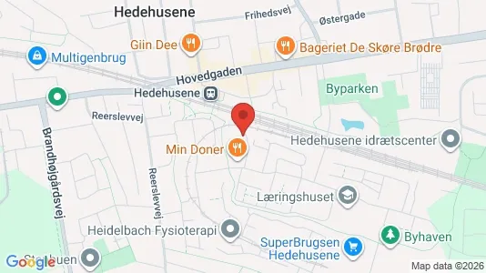 Lejligheder til leje i Hedehusene - kort over placeringen