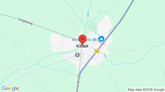 Lejligheder til leje i Kibæk - kort over placeringen