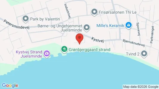 Lejligheder til salg i Juelsminde - kort over placeringen