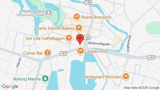Lejligheder til salg i Nyborg - kort over placeringen