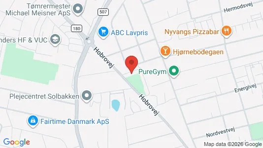 Lejligheder til salg i Randers NV - kort over placeringen