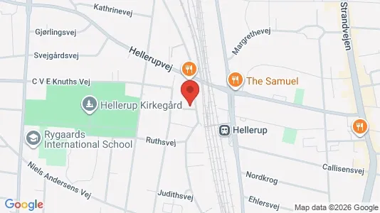Lejligheder til salg i Hellerup - kort over placeringen