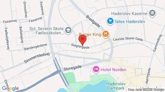 Lejligheder til salg i Haderslev - kort over placeringen