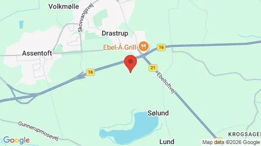 Lejligheder til leje i Randers SØ - kort over placeringen