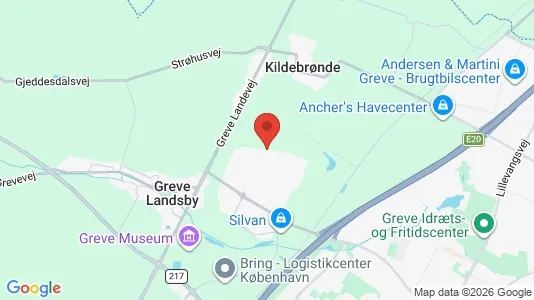Lejligheder til salg i Greve - kort over placeringen