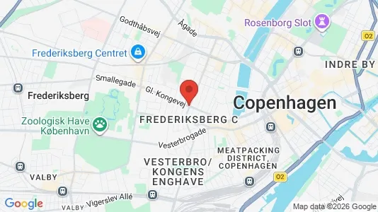 Lejligheder til salg i Frederiksberg C - kort over placeringen