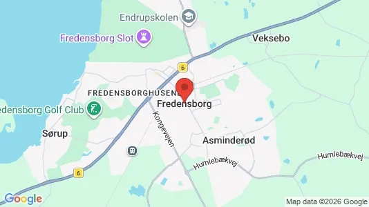 Lejligheder til salg i Fredensborg - kort over placeringen
