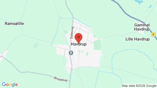 Lejligheder til salg i Havdrup - kort over placeringen