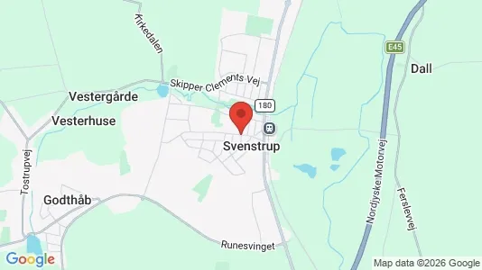 Lejligheder til salg i Svenstrup J - kort over placeringen