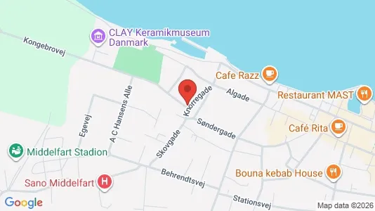 Lejligheder til salg i Middelfart - kort over placeringen